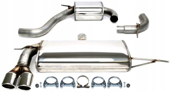 TA-Technix 02VW019-8-1 Спортивна вихлопна система CATBACK 2x80mm TA TECHNIX 02VW019-8 AUDI A3 (8P1)