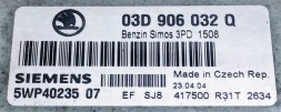 Volkswagen OE 03D906032Q 5WP40235 07 BEZ IMMO przygotowany w SDK Блок керування 03D906032Q 5WP40235 07 БЕЗ ІММО