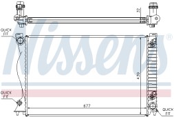 60236A NISSENS Радіатор системи охолодження