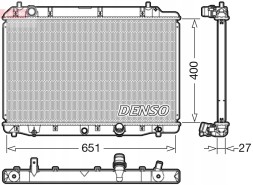 Denso DRM40036 Радіатор, система охолодження двигуна denso drm40036