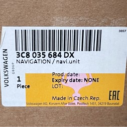 Volkswagen OE 3C8035684DX glp Навігаційне радіо RNS510 3C8035684DX Tiguan США