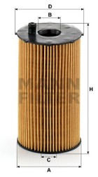 HU 934 1X MANN FILTER Фільтр мастил
