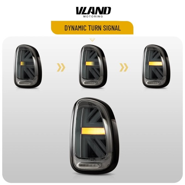 VLAND LDMC22 mhm Комплект задніх ліхтарів Vland Led Bar Neon LED DTS Tuning Mini Countryman r60