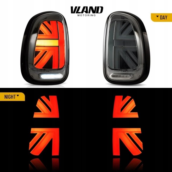 VLAND LDMC22 mhm Комплект задніх ліхтарів Vland Led Bar Neon LED DTS Tuning Mini Countryman r60