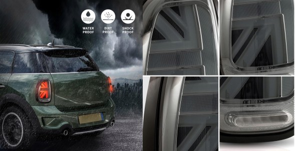 VLAND LDMC22 mhm Комплект задніх ліхтарів Vland Led Bar Neon LED DTS Tuning Mini Countryman r60