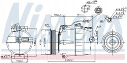 Nissens 89054 Компресор компресора кондиціонера 89054 nissens