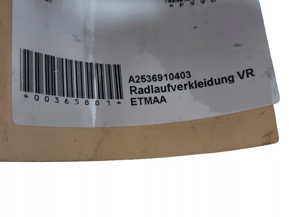 Mercedes-Benz OE ДЛЯ MERCEDES GLC W253 НАДКОЛЕСО ПРАВЕ ПЕРЕДНЄ A2536910403
