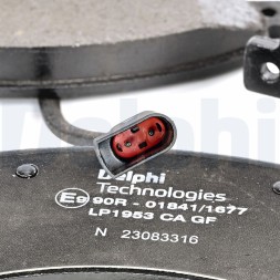 LP1953 DELPHI Комплект гальмівних колодок з 4 шт дисків