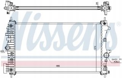 Nissens 630717 Охолоджувач води 630717 nissens шевроле опель saab