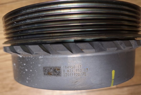 BMW OE 11238671950 8671950 BMW МІНІ РЕМІННЕ КОЛЕСО ВАЛА F40 F44 F54 F60 F49 LCI ГЛУШНИК ДРГАНЬ