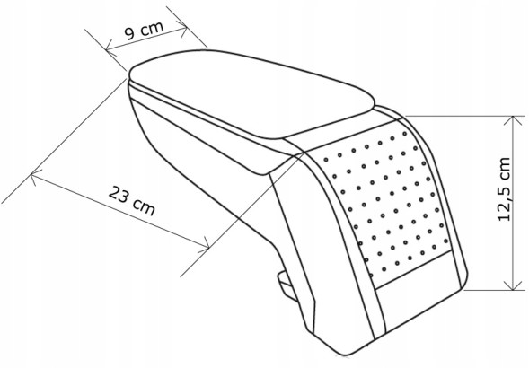 Rati V00909 Підлокітник стандарт ford b-max, 2015-2017 рік, з