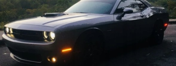 FP FP172910 Dodge Challenger 2015 - димові маркери, світлодіодні контури спереду + ззаду