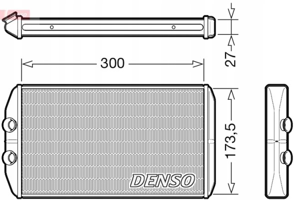 Denso DRR12008 Теплообмінник, обігрів салону denso drr12008
