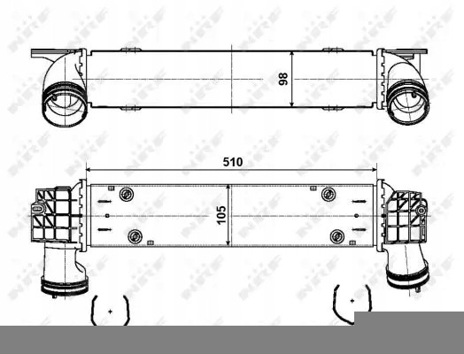NRF 30907A Охолоджувач повітря інтеркулер 30907а nrf bmw 1 3