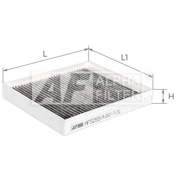 AF5259a ALPHA FILTER Фільтр салону