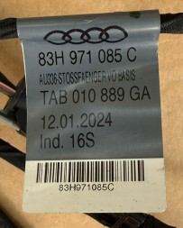 Audi OE 83H971085C 83H971085 C TAB 010 889 GA НОВИЙ ДЖГУТ КАБЕЛІВ ПЕРЕДНЬОГО БАМПЕРА 4xPDC AUDI Q3 F3 83H971085C OEM