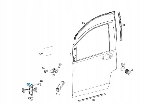 Mercedes-Benz OE MERCEDES-BENZ VITO W447 Обмежувач Дверей A447720750028