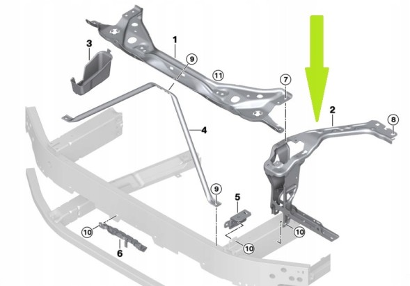 Китай BMV51648737292 ОПРАВА КРОНШТЕЙН КРІПЛЕННЯ ЛАМПИ BMW X1 U11 U10 06 MINI U25 ПРАВА 8737292