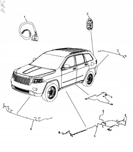 Mopar 68212661AB Кабель, електричний провід бака MOPAR, Jeep Grand Cherokee, НОВИЙ з офіційного дилера JEEP