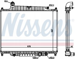 Nissens 643222 Радіатор, система охолодження двигуна nissens 643222