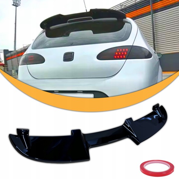 Китай Spoiler SEAT LEON MK2 1P 2004-2009 Спойлер Seat Leon MK2 1P Дорестайл 2004-2009 Чорний Глянець Накладка на Дах