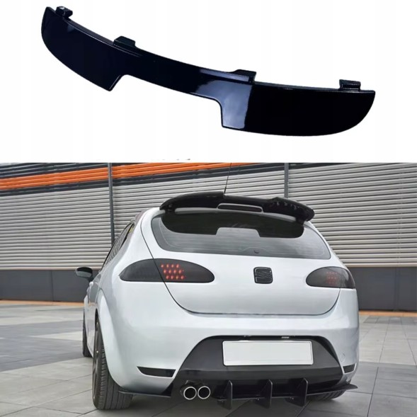 Китай Spoiler SEAT LEON MK2 1P 2004-2009 Спойлер Seat Leon MK2 1P Дорестайл 2004-2009 Чорний Глянець Накладка на Дах