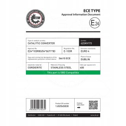 ESEN SKV 62SKV173 Каталізатор 62skv173 skoda octavia і vw bora і golf iv new beetle ;