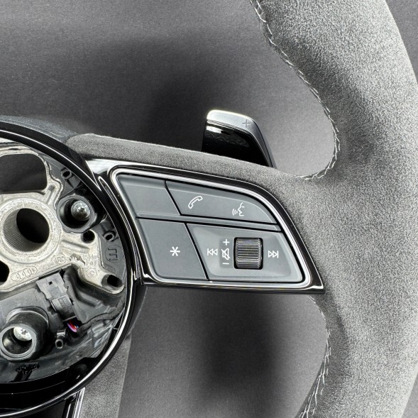 Audi OE 8W0419091GJ TXC Кермо Alcantara для Audi A3 S3 RS3 8V, A4 S4 RS4, A5 S5 RS5, сіра нитка