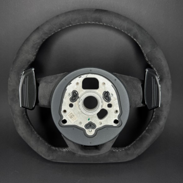 Audi OE 8W0419091GJ TXC Кермо Alcantara для Audi A3 S3 RS3 8V, A4 S4 RS4, A5 S5 RS5, сіра нитка