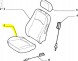 Fiat OE Чохол переднього сидіння Fiat Punto OE 183384840