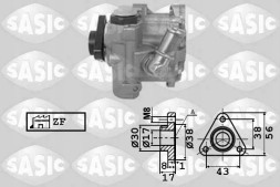 Sasic 7076048 707 6048 Опорний насос аранжування серце audi a4 ii (8e_) (02/00-12/05), a4 iii