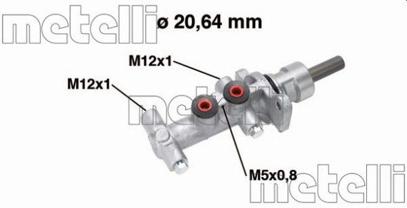 05 0768 METELLI Циліндр гальмівний головний