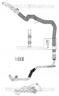 Triscan 8516 29088 Шланг гідропідсилювача 8516 29088 triscan