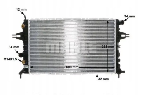 Mahle CR 229 000S Охолоджувач води cr 229 000s mahle