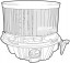 Denso DEA37001 Повітродувний вентилятор припливу dea37001 denso
