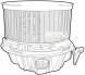 Denso DEA37001 Повітродувний вентилятор припливу dea37001 denso