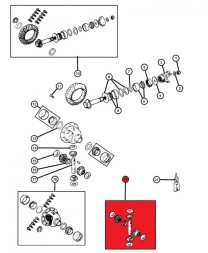 USA 5252591 10020714 DANA 30 Ремкомплект переднього моста Spicer DANA 30 для Jeep ZJ/WJ/XJ/TJ/YJ