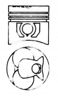 Kolbenschmidt 93444600 Поршень двигуна 93444600 kolbenschmidt mercedes