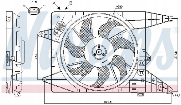 Nissens 85890 Вентилятор радіатора дати