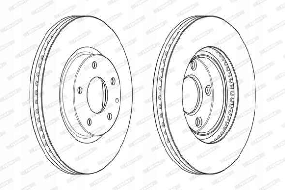 Ferodo DDF2463C Диски гальмівні ferodo ddf2463c