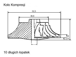 Kode KAT_KS_CHRA0958-KORAS Турбіна для Mazda B2500 2.5 109 к.с. Koras CHRA VJ26 VJ33