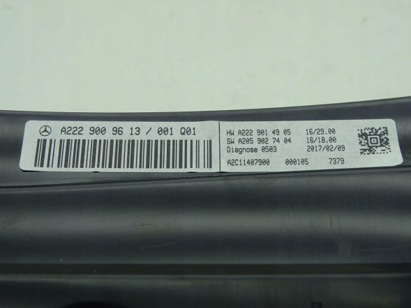 Mercedes-Benz OE A2229009613 GBI_BMW 4 UK MERCEDES S-КЛАС W222 13-20 HEAD UP DISPLAY HUD АНГЛІЄЦЬ RHD UK ОРИГІНАЛ