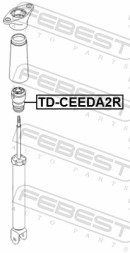KD CEEDA2R FEBEST Відбійник амортизатора