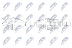NTY NPW-ME-166 Nty npw-me-166 привідна піввісь
