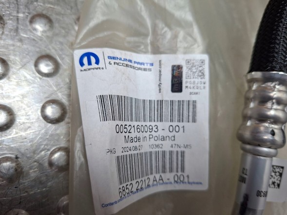 Fiat OE S25099276 ПРОВІД КОНДИЦІОНЕРА 52160093 FIAT 500X LIFT 1.3 MJET 2018-