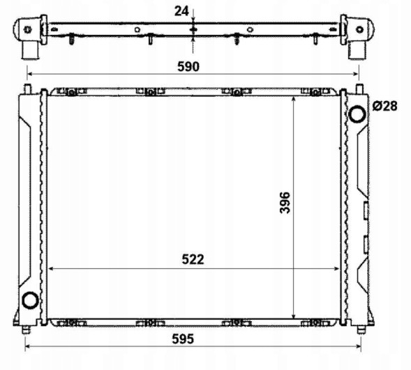 NRF 50121 Охолоджувач honda concerto 89-/ровер 200-400 90-95