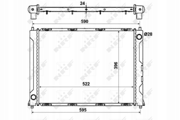 NRF 50121 Охолоджувач honda concerto 89-/ровер 200-400 90-95