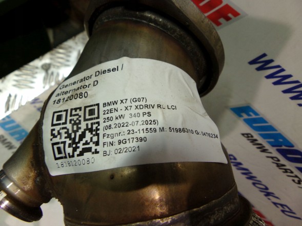 BMW OE BMW 8598298 BMW G05 G06 G07 сажовий фільтр DPF 8598298