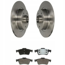 ME Premium MIX-006-262 ДИСКИ + КОЛОДКИ + ПІДШИПНИКИ ЗАДНІ RENAULT LAGUNA II