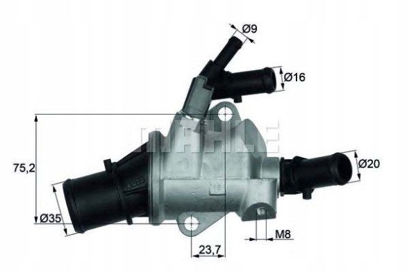 Behr TI 148 88 BEH/BOX ТЕРМОСТАТ BEHR ALFA ROMEO 159 2.4 JTDM (939)